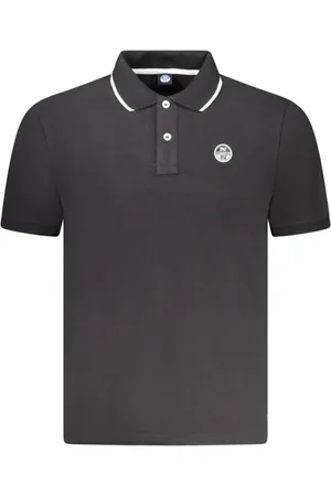 North Sails Koszulki, Mężczyzna, Czarny, 2XL, Klasyczna Czarna Koszulka Polo z Bawełny