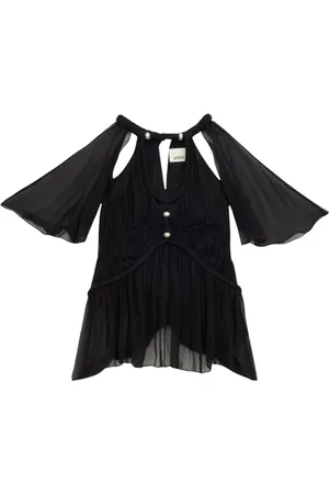 Isabel Marant Bluzki, Kobieta, Czarny, S, Jedwabny Czarny Top