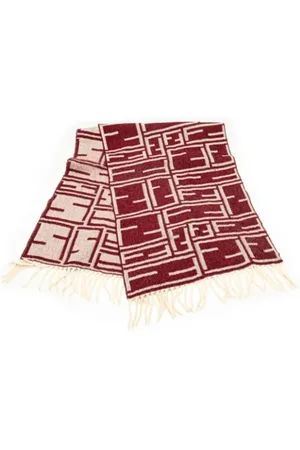 Fendi Pre-owned, Kobieta, Czerwony, ONE SIZE, Wełna, Pre-owned Wool scarves