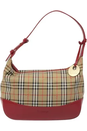 Burberry Pre-owned, Kobieta, Beżowy, ONE SIZE, Pre-owned Canvas shoulder-bags