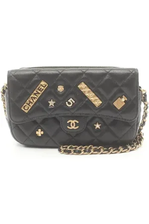 CHANEL Pre-owned, Kobieta, Czarny, ONE SIZE, Skóra, Pre-owned skórzane portfele