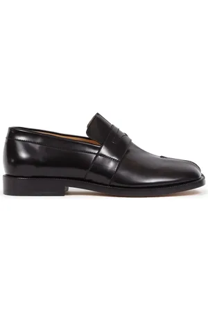 Maison Margiela Buty, Kobieta, Czarny, 40 1/2 EU, Tabi Mokasyn Czarny But Skórzany