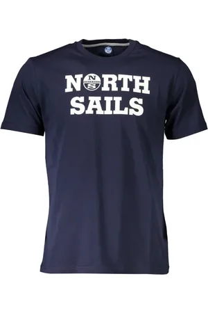 North Sails Koszulki, Mężczyzna, Niebieski, M, Niebieski T-shirt z krótkim rękawem i nadrukiem logo