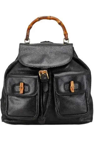 Gucci Pre-owned, Kobieta, Czarny, ONE SIZE, Skóra, Pre-owned Leather backpacks