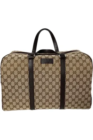 Gucci Pre-owned, Mężczyzna, brązowy, ONE SIZE, Pre-owned Canvas handbags