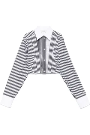 Sportmax Bluzki, Kobieta, Wielobarwność, S, Klasyczna Koszula w Paski z Guzikami