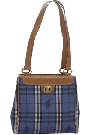 Burberry Pre-owned, Kobieta, Niebieski, ONE SIZE, Pre-owned Canvas totes