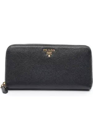 Prada Pre-owned, Kobieta, Czarny, ONE SIZE, Skóra, Pre-owned skórzane portfele
