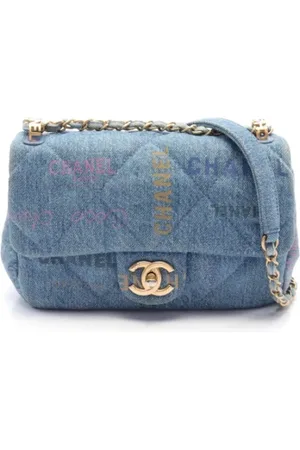 CHANEL Pre-owned, Kobieta, Niebieski, ONE SIZE, Denim, Pre-owned Denim chanel-bags