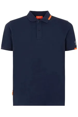 sunseeker Koszulki, Mężczyzna, Niebieski, S, Niebieski Polo z Bawełny z Logo
