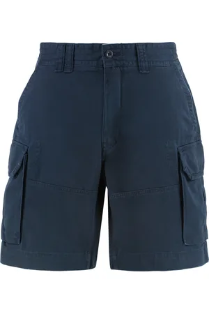 Ralph Lauren Szorty, Mężczyzna, Niebieski, W30, Bawełniane Szorty Bermuda z Kieszeniami