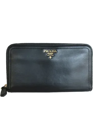 Prada Pre-owned, Kobieta, Czarny, ONE SIZE, Skóra, Pre-owned skórzane portfele