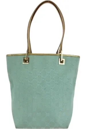 Gucci Pre-owned, Kobieta, Zielony, ONE SIZE, Skóra, Pre-owned Canvas gucci-bags