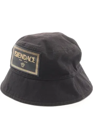 Fendi Pre-owned, Kobieta, Czarny, ONE SIZE, Bawełna, Pre-owned Cotton hats