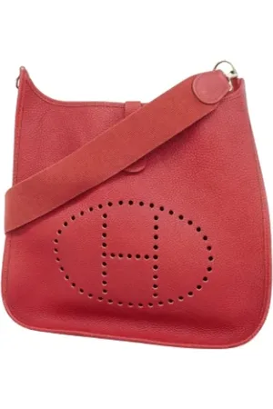 Hermès Pre-owned, Kobieta, Czerwony, ONE SIZE, Skóra, Pre-owned skórzane torby na ramię