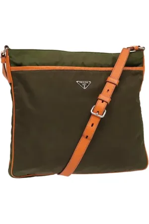 Prada Pre-owned, Kobieta, Zielony, ONE SIZE, Nylon, Pre-owned Canvas prada-bags