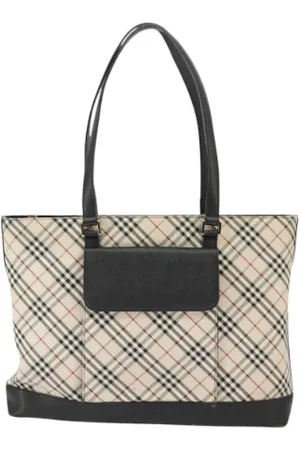 Burberry Pre-owned, Kobieta, Beżowy, ONE SIZE, Pre-owned Canvas shoulder-bags