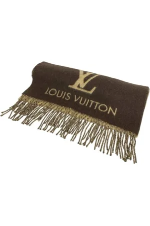 LOUIS VUITTON Pre-owned, unisex, brązowy, ONE SIZE, Kaszmir, Pre-owned Cashmere scarves