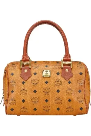 MCM Pre-owned, Kobieta, brązowy, ONE SIZE, Skóra, Pre-owned Canvas handbags