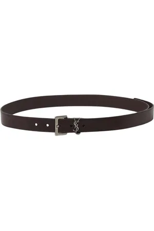 Saint Laurent Akcesoria, Mężczyzna, brązowy, 90 CM, Klasyczny Pasek Skórzany z Klamrą