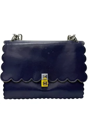 Fendi Pre-owned, Kobieta, Niebieski, ONE SIZE, Skóra, Pre-owned Leather fendi-bags