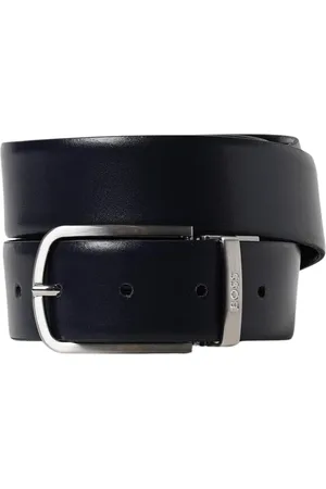 HUGO BOSS Akcesoria, Mężczyzna, Czarny, ONE SIZE, Klasyczny Czarny Pasek Skórzany