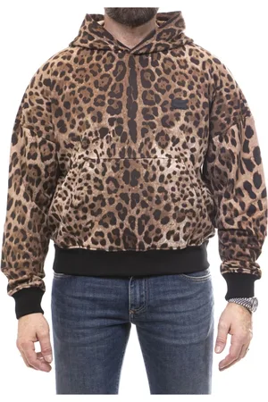 Dolce & Gabbana Bluzy, Mężczyzna, Wielobarwność, L, Bluza z nadrukiem Leo dla mężczyzn