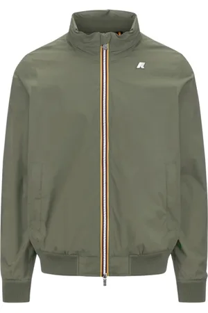 K-Way Kurtki, Mężczyzna, Zielony, M, Nylon, Amaury Stretch Nylon Jersey
