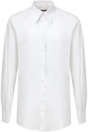 Dolce & Gabbana Koszule, Mężczyzna, Biały, L, Biała Bawełniana Koszula