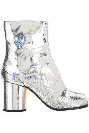Maison Margiela Buty, Kobieta, Szary, 36 EU, Tabi Skórzane Botki