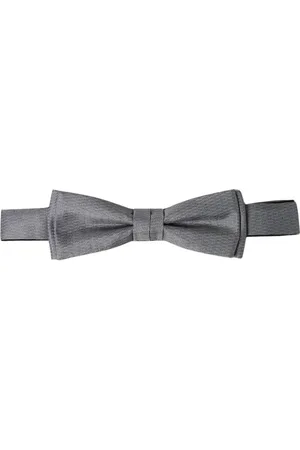 HUGO BOSS Akcesoria, Mężczyzna, Szary, ONE SIZE, Elegancki Szary Muszka