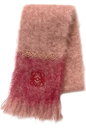 Loewe Pre-owned, Kobieta, Różowy, ONE SIZE, Wełna, Pre-owned Wool scarves