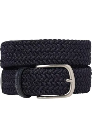 BROOKSFIELD Akcesoria, Mężczyzna, Niebieski, 90 CM, Granatowy Pleciony Pasek Rozciągliwy Casual Wear