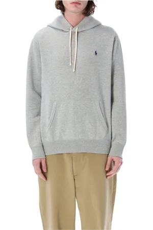 Ralph Lauren Bluzy, Mężczyzna, Szary, L, Bawełna, Bluza z kapturem w stylu C/O
