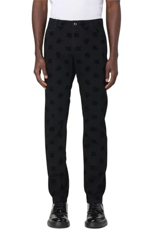 Dolce & Gabbana Jeansy, Mężczyzna, Czarny, 2XL, Velvet Logo Jeansy