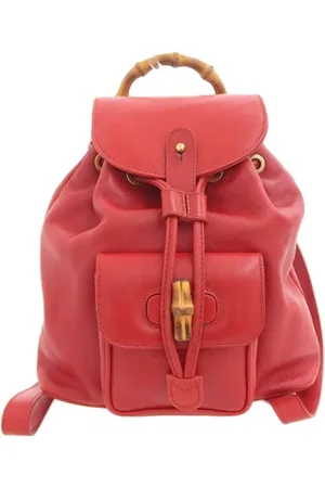 Gucci Pre-owned, Kobieta, Czerwony, ONE SIZE, Skóra, Pre-owned Leather backpacks
