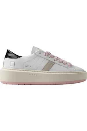 D.A.T.E. Buty, Kobieta, Biały, 38 EU, Białe Sneakersy na Platformie dla Kobiet