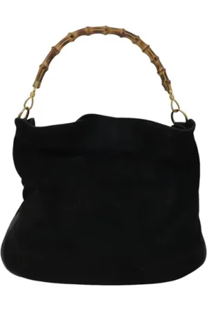 Gucci Pre-owned, Kobieta, Czarny, ONE SIZE, Zamsz, Pre-owned Suede handbags