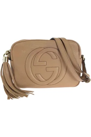 Gucci Pre-owned, Kobieta, Beżowy, ONE SIZE, Skóra, Pre-owned Leather gucci-bags