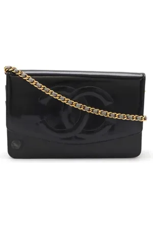CHANEL Pre-owned, Kobieta, Czarny, ONE SIZE, Skóra, Pre-owned skórzane portfele