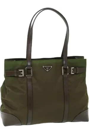 Prada Pre-owned, Kobieta, Zielony, ONE SIZE, Nylon, Pre-owned Nylon prada-bags
