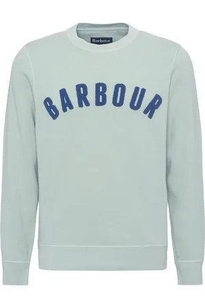 Barbour Bluzy, Mężczyzna, Niebieski, XL, Bawełna, Vintage Logo Crew Sweatshirt