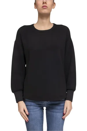Emporio Armani Bluzy, Kobieta, Czarny, M, Czarny Damski Sweatshirt Uc 001