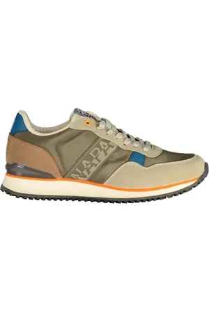Napapijri Buty, Mężczyzna, Zielony, 43 EU, Nylon, Zielone Casual Low Top Sneakers