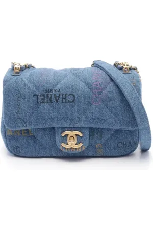 CHANEL Pre-owned, Kobieta, Niebieski, ONE SIZE, Denim, Pre-owned Denim chanel-bags