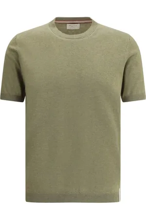 BROOKSFIELD Swetry, Mężczyzna, Zielony, 3XL, T-shirt z naszywką monogramową