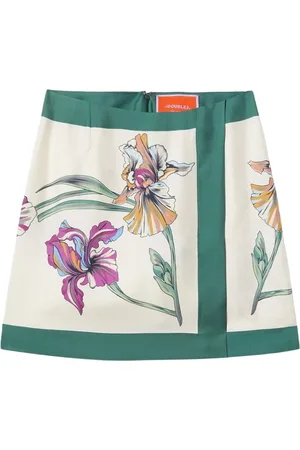 La DoubleJ Spódnice, Kobieta, Wielobarwność, S, Mini Foulard Spódnica