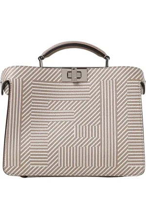 Fendi Torebki, Mężczyzna, Wielobarwność, ONE SIZE, Torba ze Skóry Z Kornikowym Wzorem FF Shadow