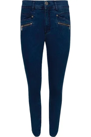 2-Biz Jeansy, Kobieta, Niebieski, L, Bawełna, Rurki damskie, jeansy skinny