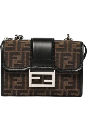 Fendi Torebki, Mężczyzna, brązowy, ONE SIZE, Elegancka Torba na Ramię z Zapięciem